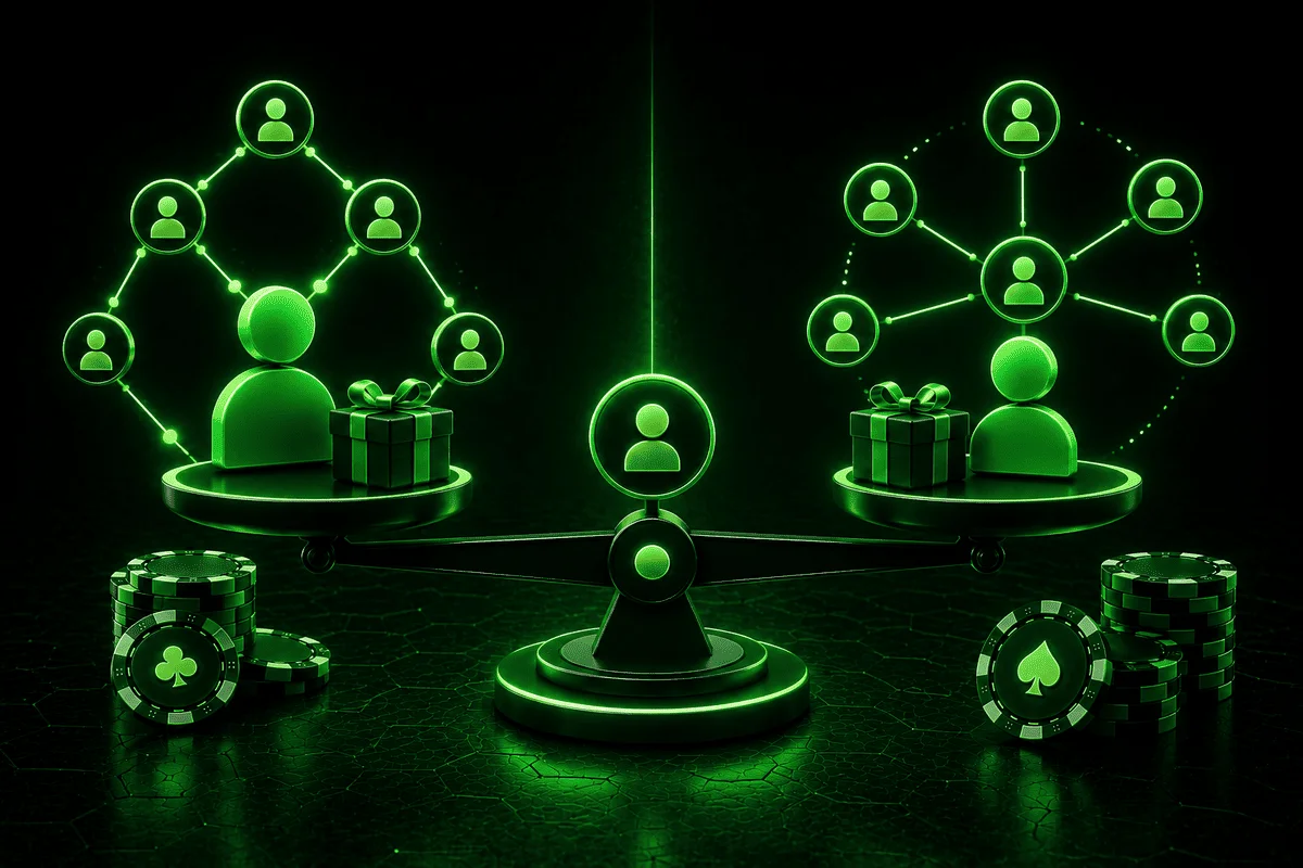 Rainbet affiliate code versus referral code visual